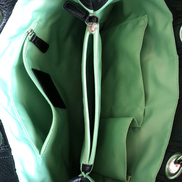 COACH black leather shoulder bag - Picture 4 of 5